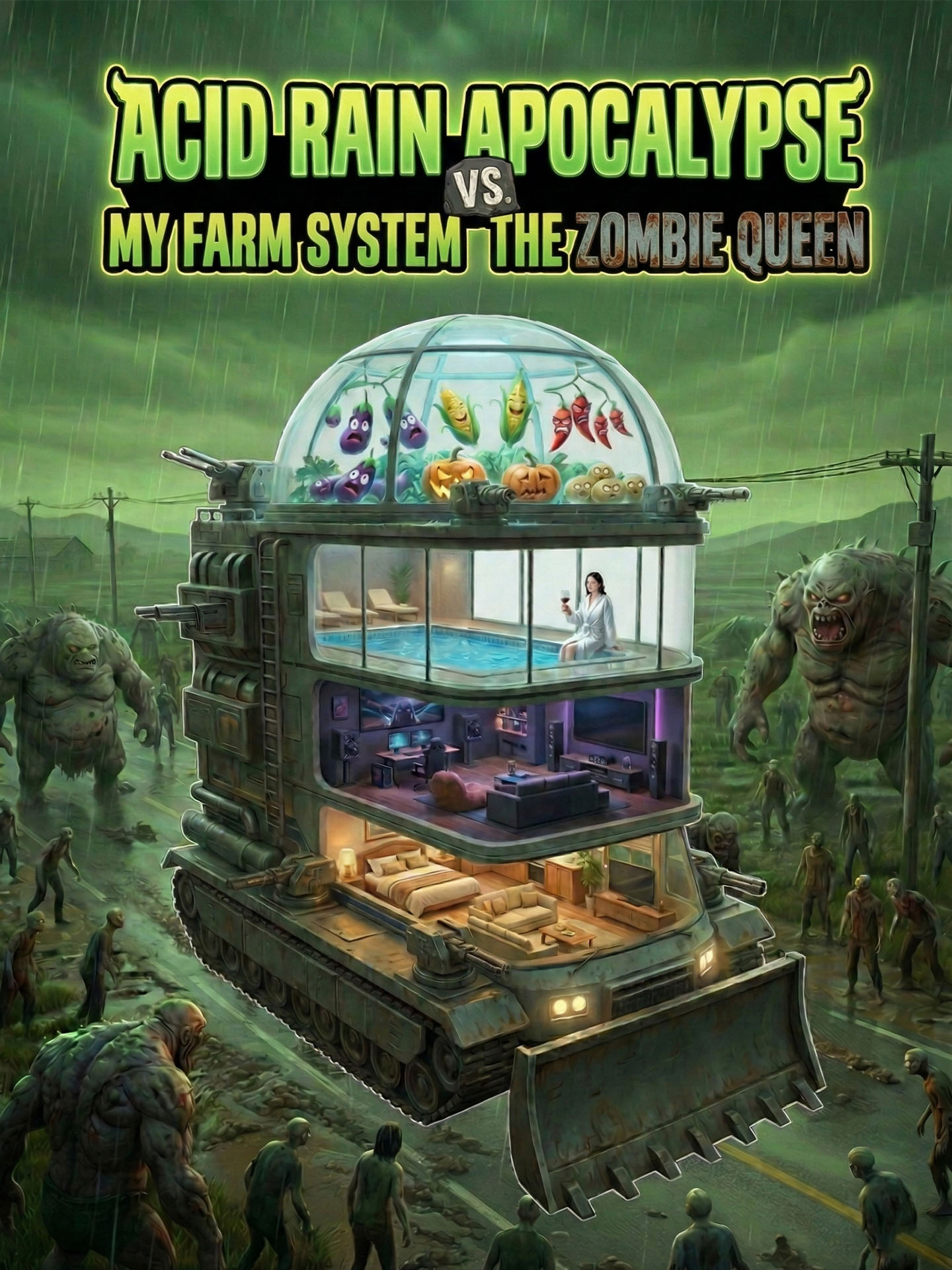Acid Rain Apocalypse: My Farm System vs. the Zombie Queen poster