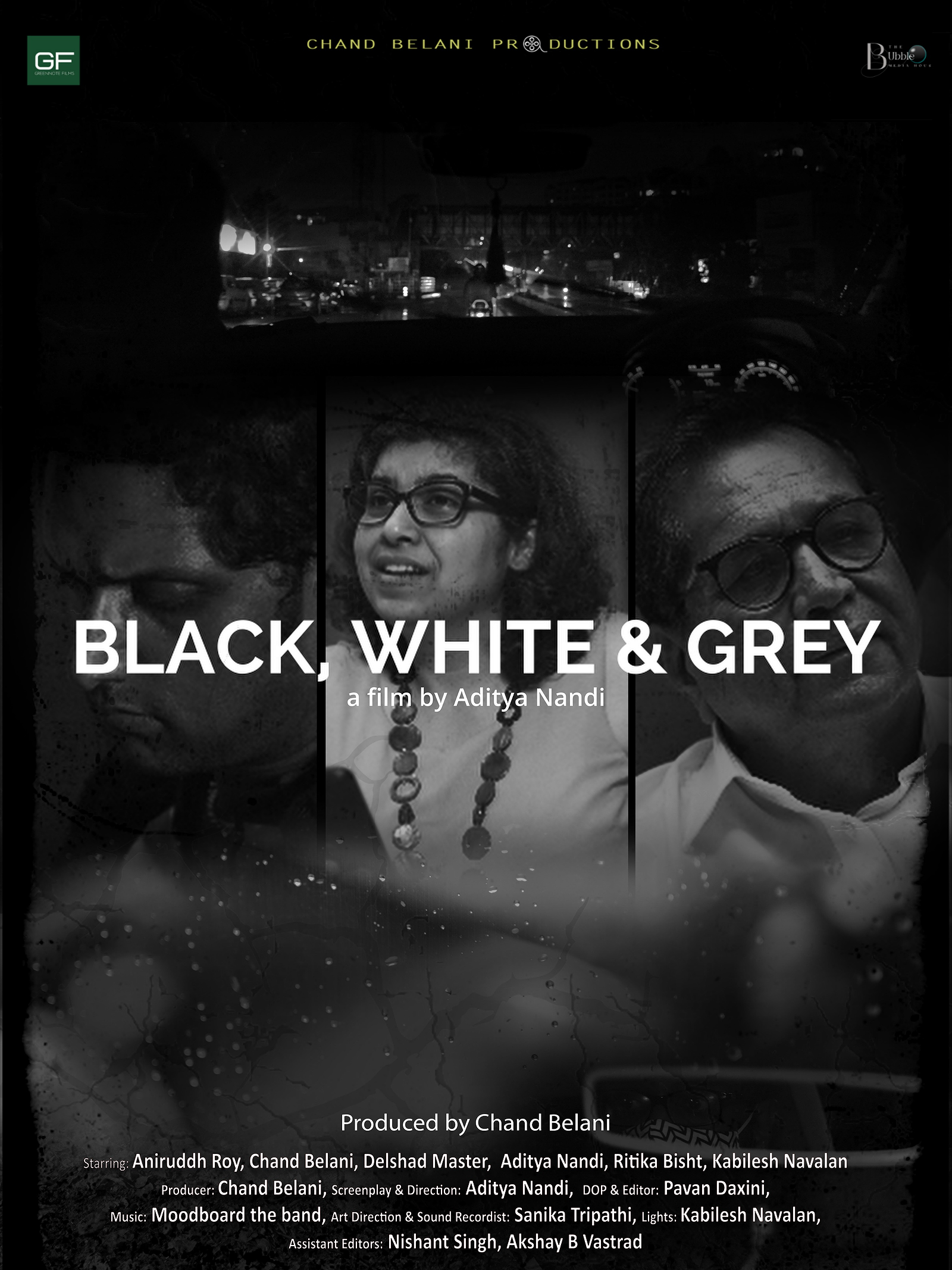 Black, White and Grey poster