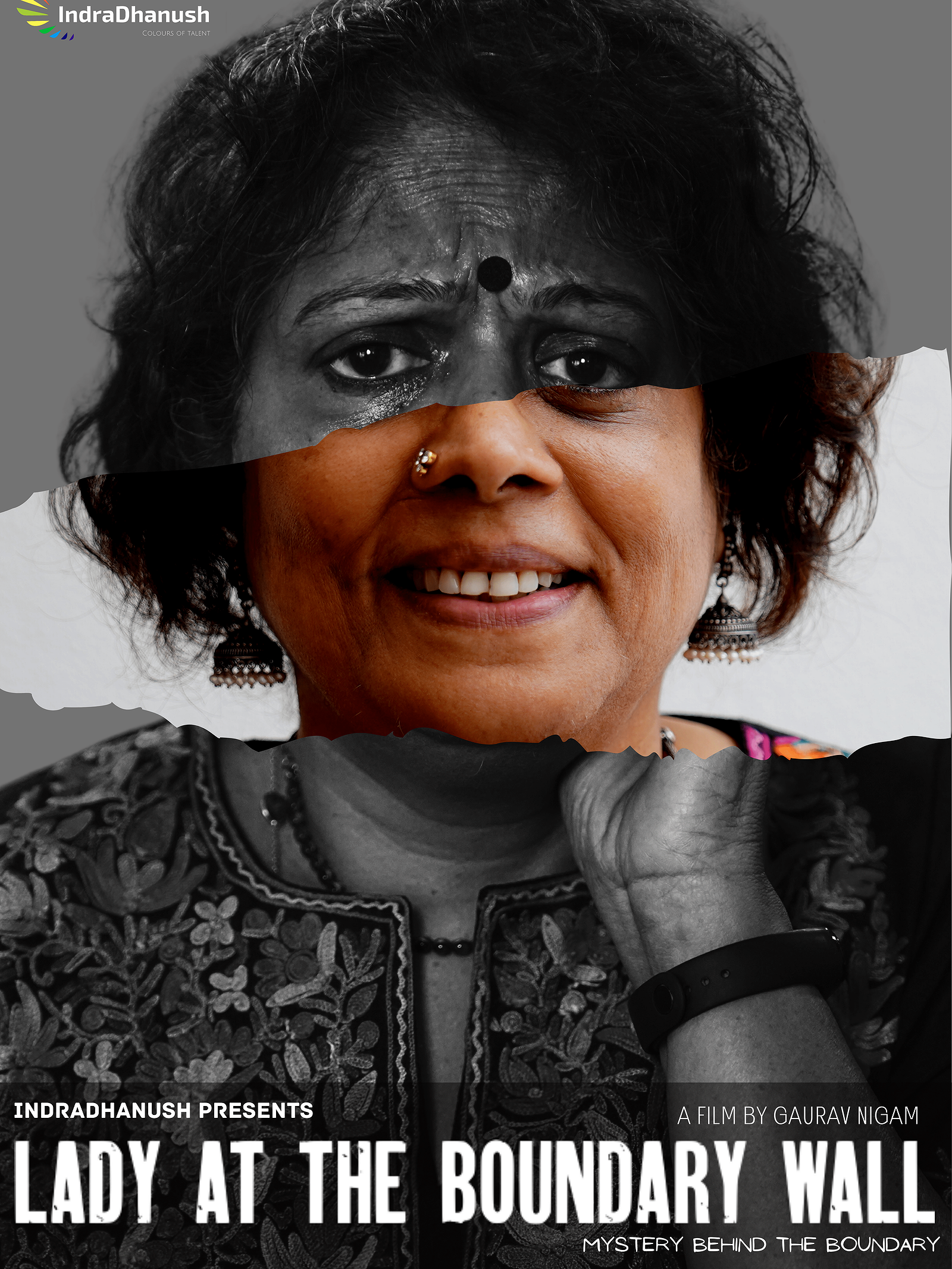 Lady at the Boundary Wall poster